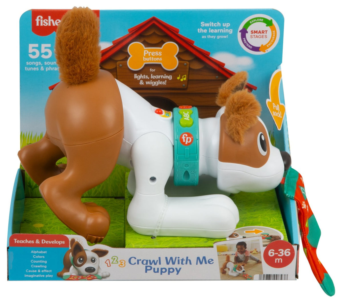 Fisher price catelus crawl with me, Mattel