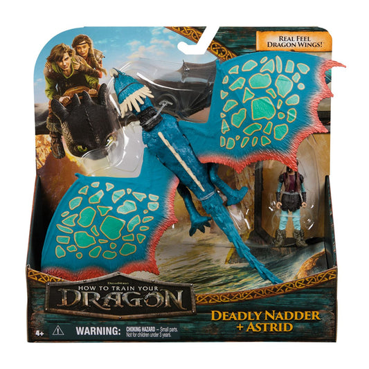 Cum sa iti dresezi Dragonul set Dragon deadly nadder si figurina viking astrid