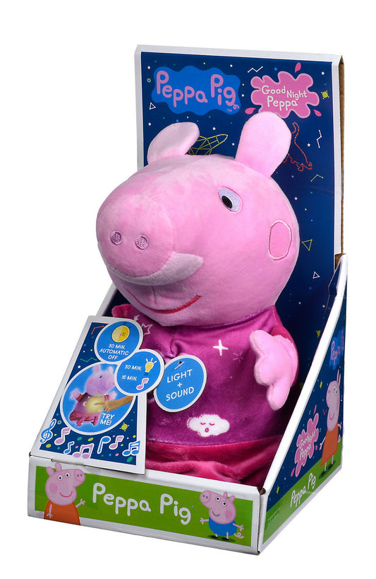 Peppa pig plus noapte buna 25cm, Simba