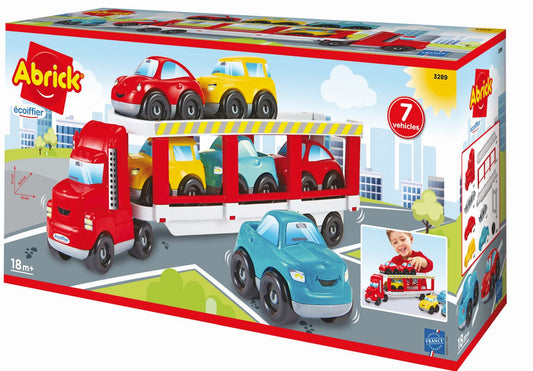 Ecoiffier abrick transportator auto platforma