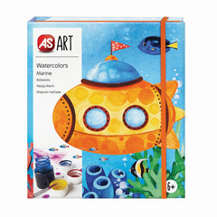 Set desen as art acuarela peisaj marin, AS