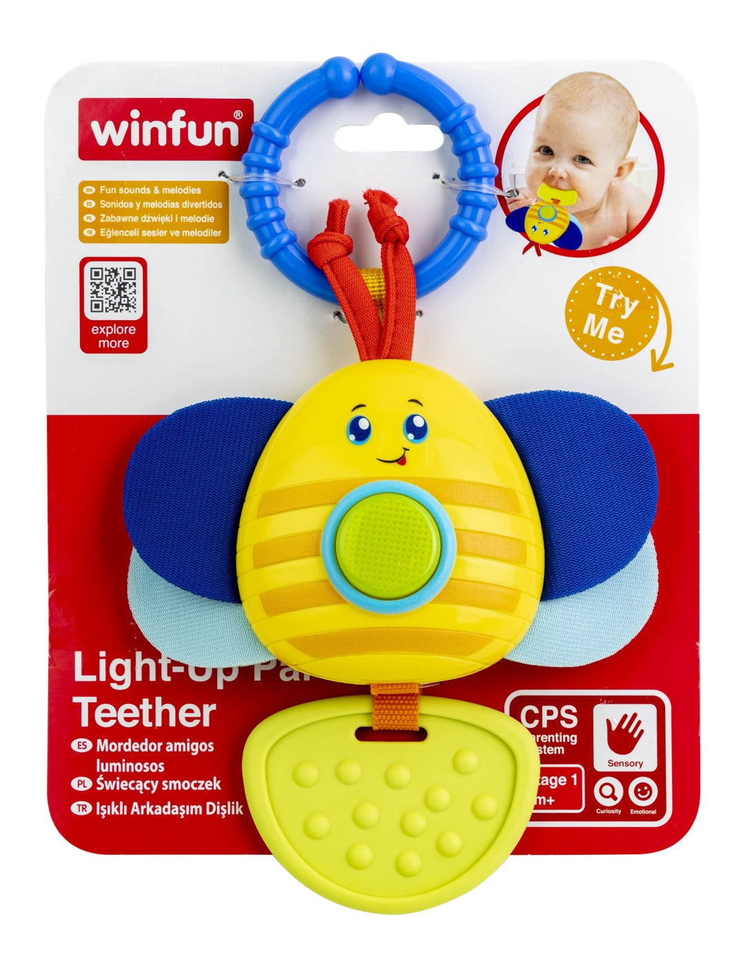 Winfun jucarie dentitie albinuta, WINFUN