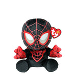 Plus ty 15cm beanie babies soft marvel miles morales spiderman, TY