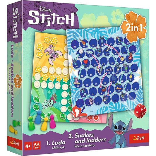 Joc Disney Stitch 2 in 1 ludo si serpisori scari