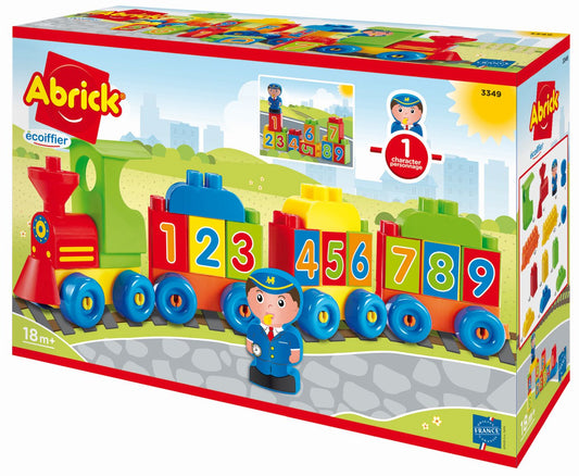 Ecoiffier tren cu cifre si litere