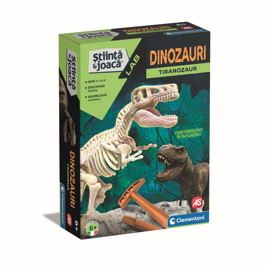Stiinta si joaca descopera dinozaurul t-rex fluo