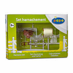 Papo figurina set harnasament pentru calarie, Papo