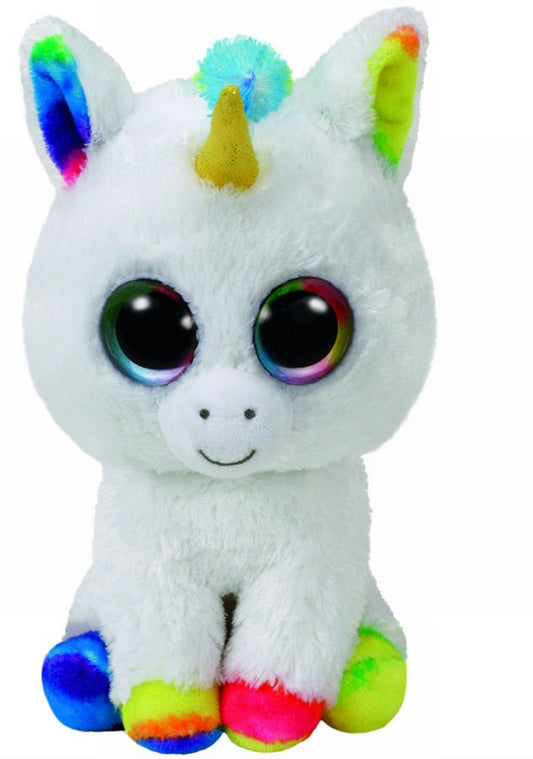 Plus ty 24cm boos pixy unicorn alb, TY