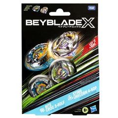 Beyblade x pachet duo bite croc 3-60lf si sting unicorn 4-60p, Hasbro