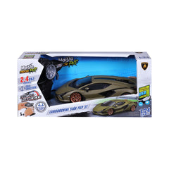 Maisto masinuta premium cu telecomanda 2.4GHz LAMBORGHINI SIAN FKP37 scara 1 la 24