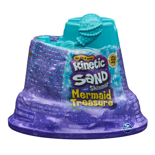 Kinetic sand mermaid treasure cu sclipici, Spin Master