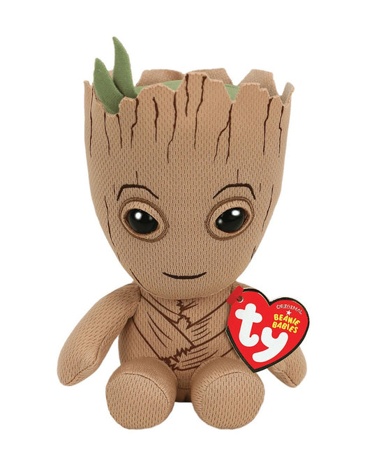 Plus ty 15cm beanie babies marvel groot, TY