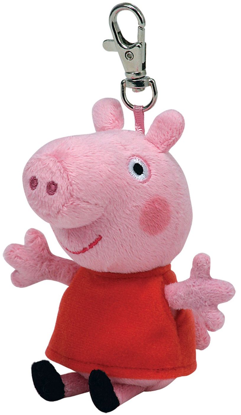 Plus breloc ty 8.5cm beanie bellies peppa pig peppa, TY