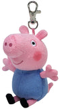 Plus breloc ty 8.5cm beanie bellies peppa pig george, TY