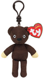 Plus breloc ty 8.5cm beanie babies ursuletul lui mr bean, TY