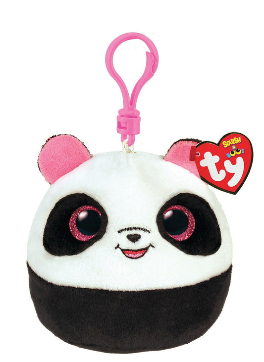 Plus breloc TY 8.5 cm squishy beanies panda bamboo