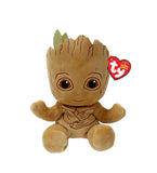 Plus ty 15cm beanie babies soft marvel groot , TY