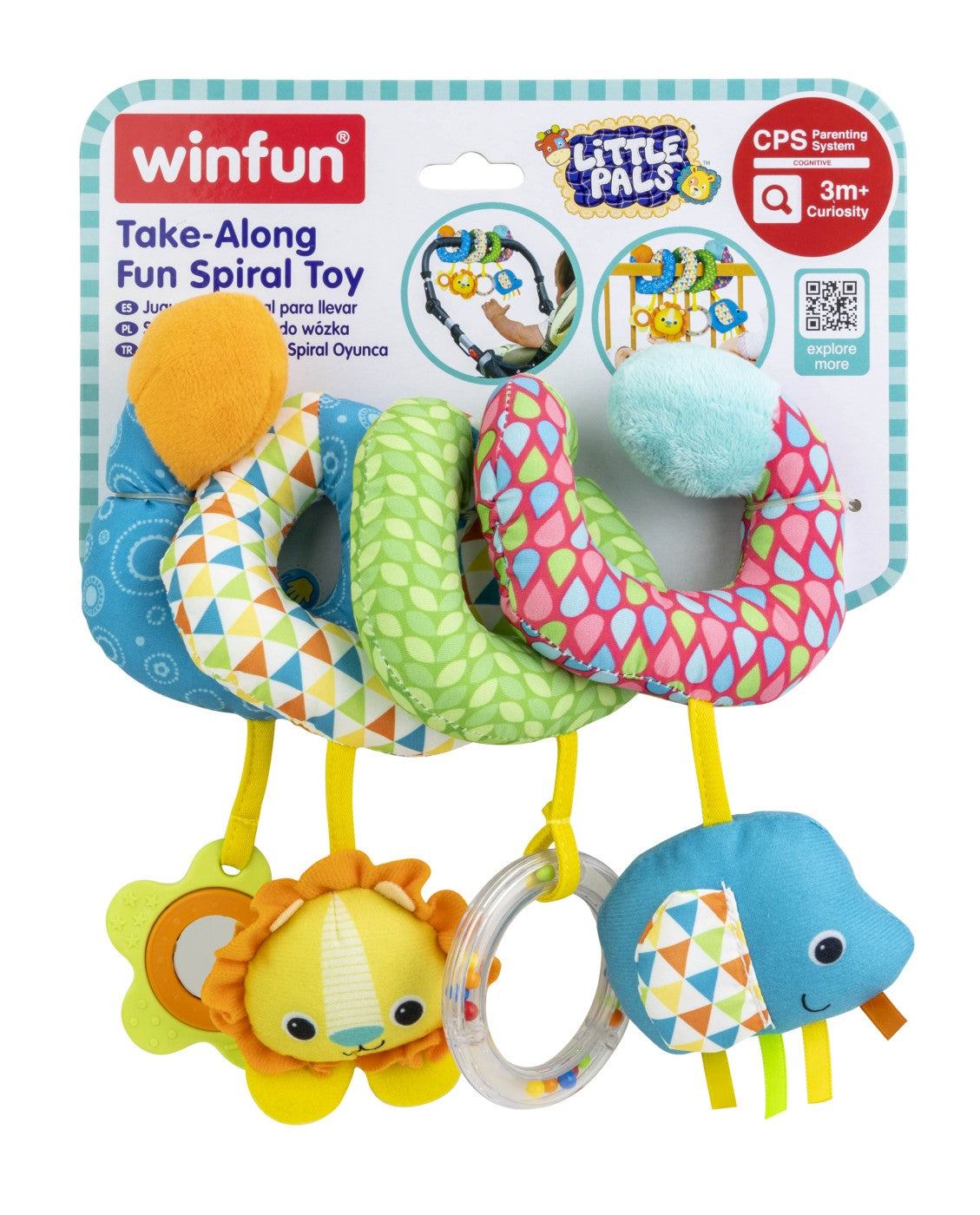 Winfun jucarie spirala pentru carucior, WINFUN