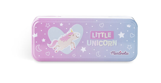 Martinelia little unicorn trusa de machiaj in cutie de metal cu 3 compartimente