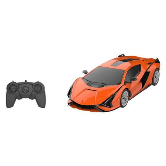 Masina cu telecomanda Lamborghini sian portocaliu cu scara 1 la 24