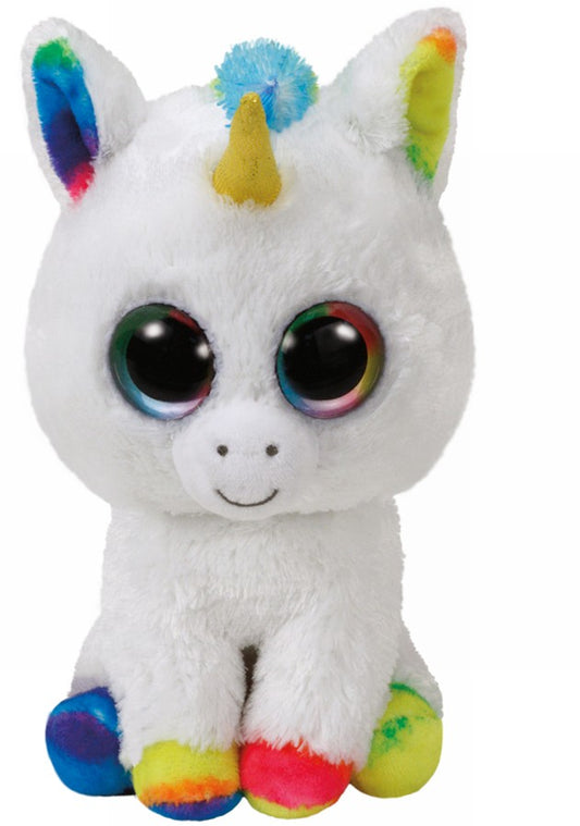 Plus TY 15 cm boos pixy unicorn alb