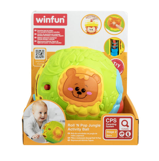 Winfun mingiuta cu activitati animalele junglei, WINFUN