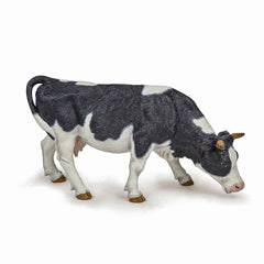 Papo figurina vaca alb cu negru, Papo