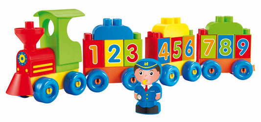 Ecoiffier tren cu cifre si litere