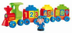 Ecoiffier tren cu cifre si litere