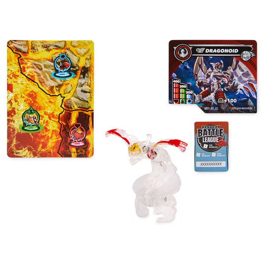 Bakugan pachet de baza titanium Dragonoid alb