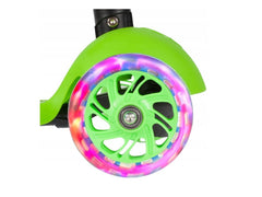 Trotineta malplay buburuza tip scooter cu 3 roti verde, AS