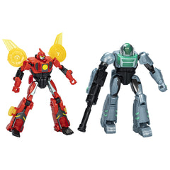 Transformers earthspark set 2 figurine terran twitch si robby malto, Hasbro