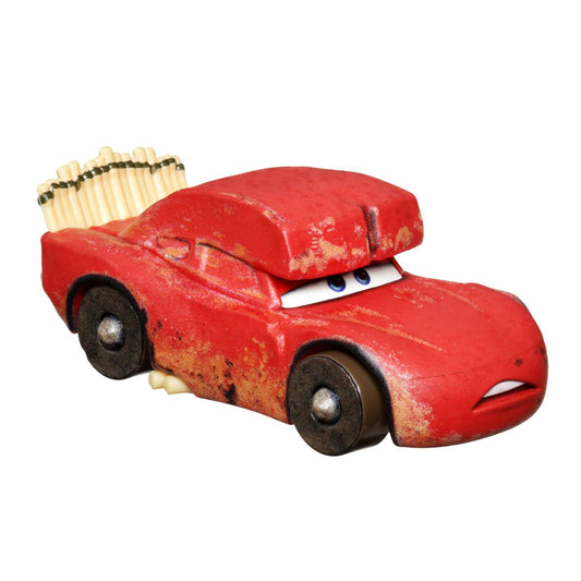 Masinuta metalica Cars 3 personajul Rayo Mcqueen de Las Cavernas