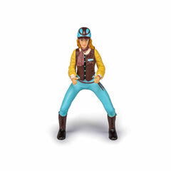 Papo figurina calareata albastra, Papo