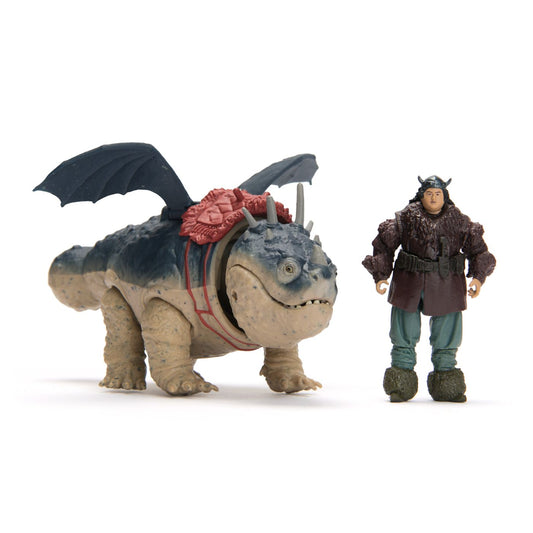 Cum sa iti dresezi Dragonul set Dragon gronckle si figurina viking fishlegs