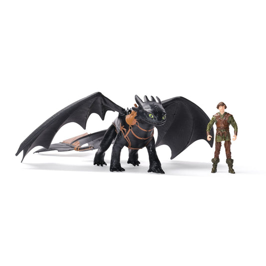 Cum sa iti dresezi Dragonul set Dragon toothless si figurina viking hiccup