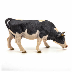 Papo figurina vaca alb cu negru, Papo