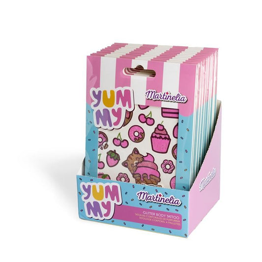 Martinelia yummy tatuaje cu sclipici