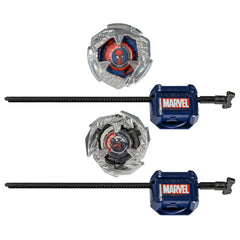 Beyblade x marvel set duo spider man 3-60f si venom 3-80n, Hasbro