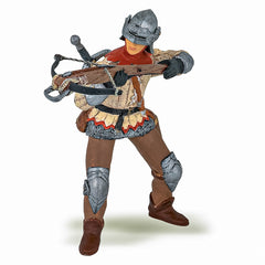Papo figurina cavaler cu arbaleta rosu, Papo