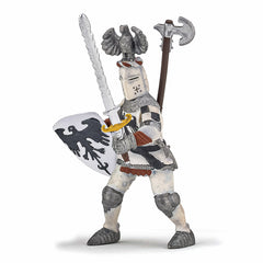 Papo figurina cavaler cu pene alb, Papo