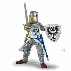 Papo figurina cavaler alb cu sabie, Papo