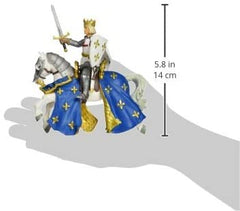 Papo figurina saint louis pe cal, Papo