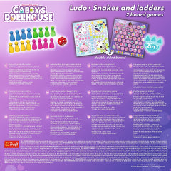 Joc dream works Gabbys house 2 in 1 ludo si serpisori scari