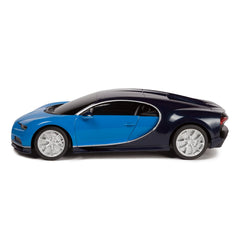 Masina cu telecomanda Bugatti chiron albastru cu scara 1 la 24