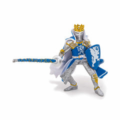 Papo figurina rege cu blazon dragon albastru, Papo