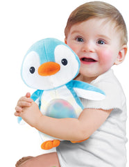 Winfun jucarie pinguin albastru cu sunete si lumini