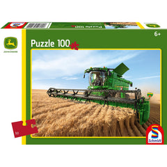 Puzzle Schmidt: John Deere - Combina de recoltat S690, 100 piese, Schmidt