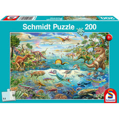 Puzzle Schmidt: Descopera dinozaurii, 200 piese, Schmidt