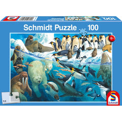 Puzzle Schmidt: Animale polare, 100 piese, Schmidt
